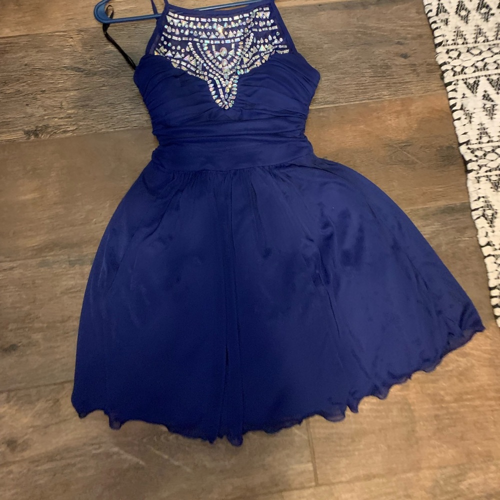 Blue homecoming dress